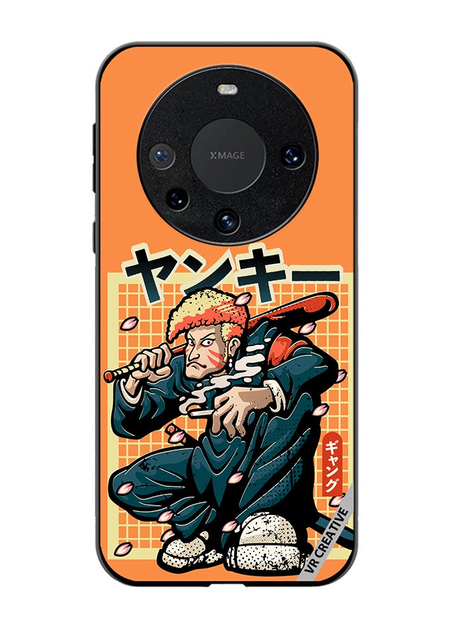 Protective Case Cover For Huawei Mate 60 Pro Plus Japanese Yankee Design Multicolour