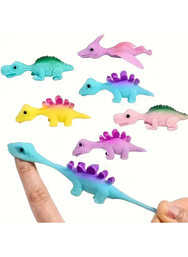 36pcs Mini Rubber Dinosaur Finger Slingshot Toys for Kids Party Gifts - Image 2