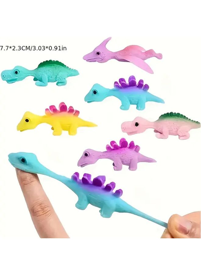 36pcs Mini Rubber Dinosaur Finger Slingshot Toys for Kids Party Gifts - Image 5