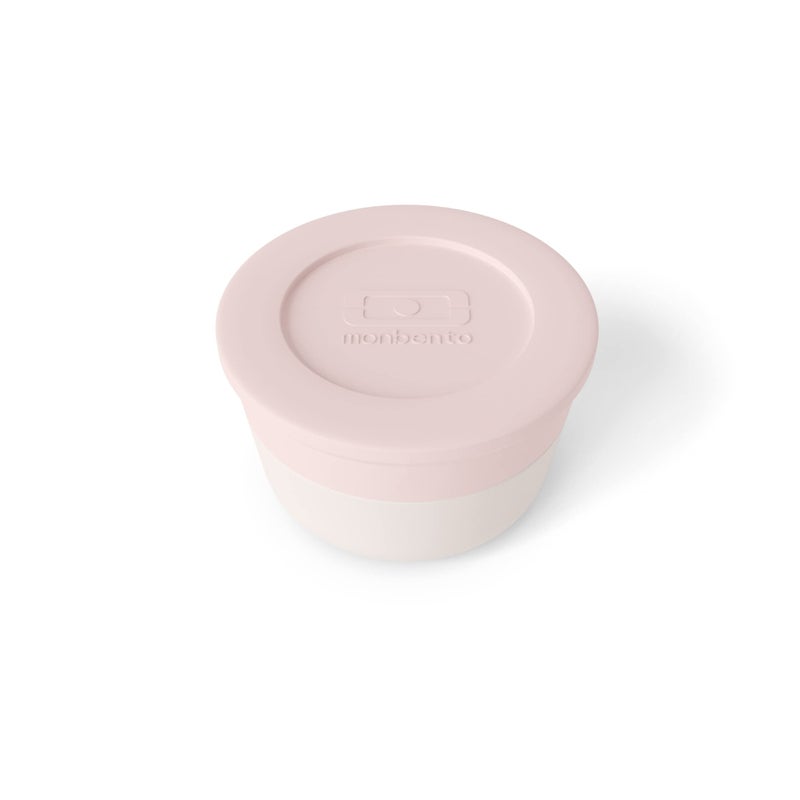monbento Lunch Box Sauce Container MB Temple M Natural Tiny LeakProof Container Reusable For Work Lunch Packing Suitable for Bento Box MB Original MB Square Pink