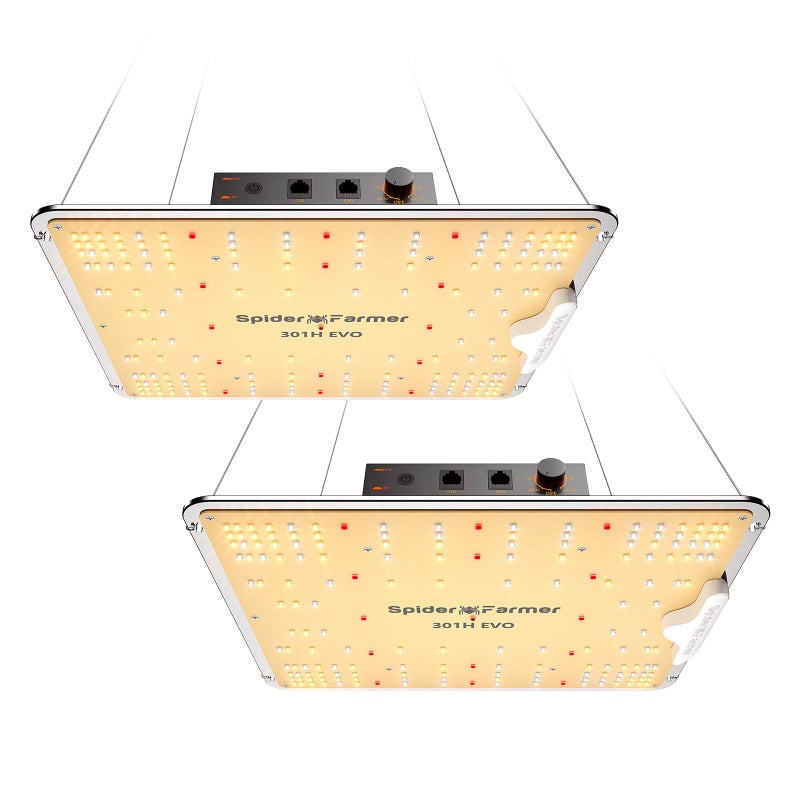 SPIDER FARMER SF1000-2Pack, Samsung LM301H EVO Led Grow Light, Full Spectrum Plant Light, Dimmable & High Efficiency & Deeper Penetration Lamps for Seed Starting Vegetables Bloom in 2x4 Grow Tent - Image 1