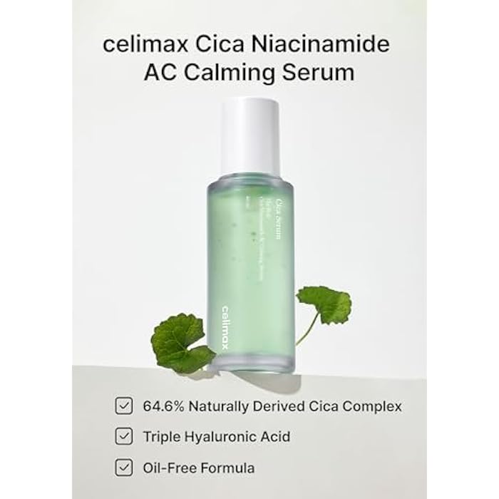celimax The Real Cica Niacinamide AC Calming Serum - 40ml - Image 2