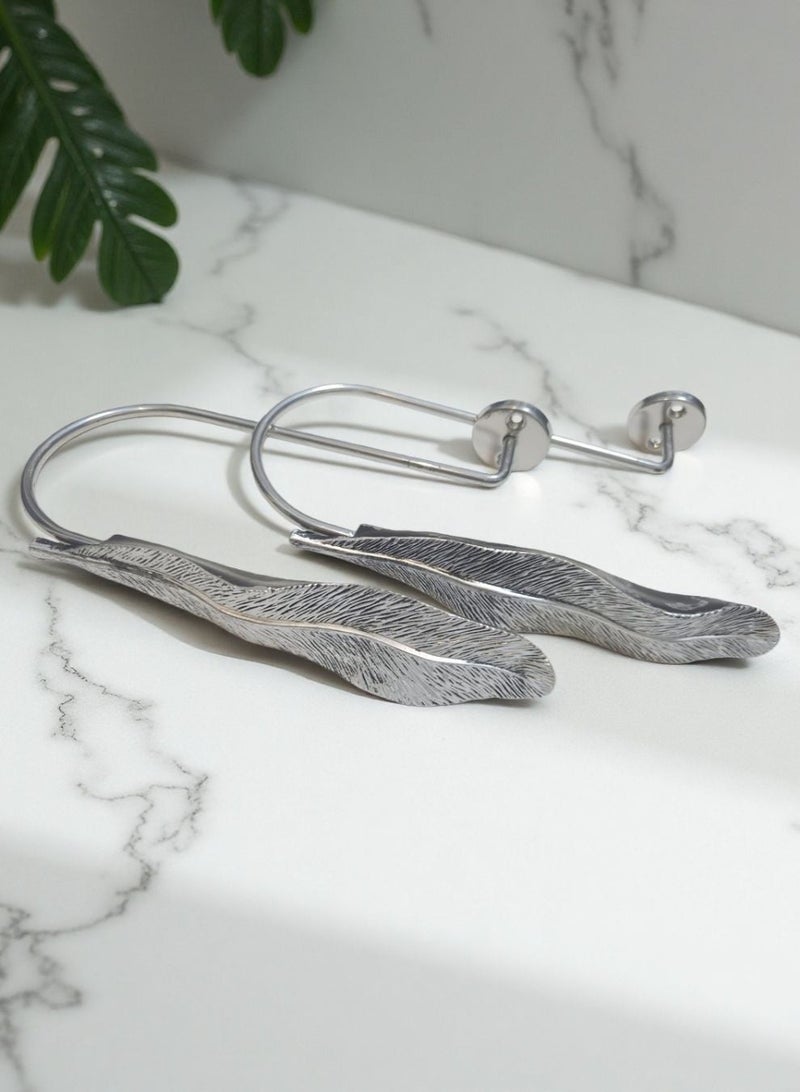 QBAID مساند ستائر عدد 2 – خطافات جدارية لتثبيت الستائر وإضفاء لمسة ديكور أنيقة - Image 2