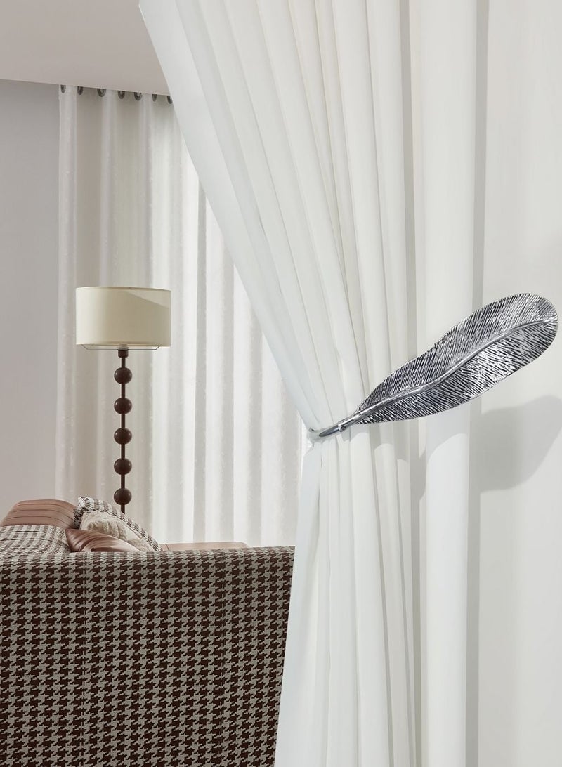 QBAID مساند ستائر عدد 2 – خطافات جدارية لتثبيت الستائر وإضفاء لمسة ديكور أنيقة - Image 1