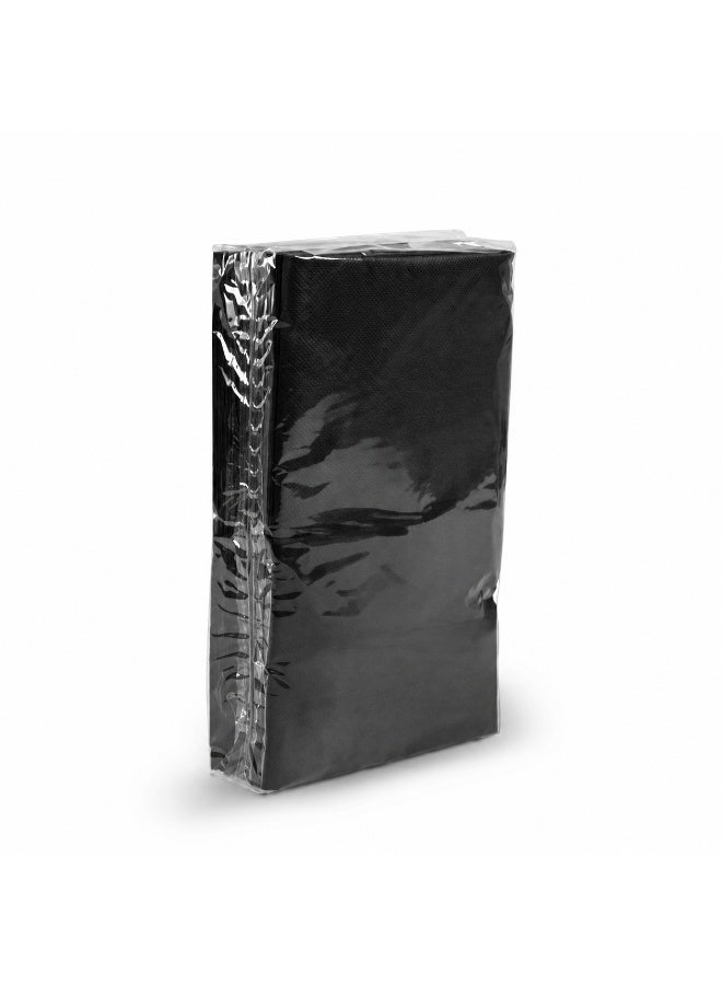 Disposable Plain Table Paper Napkin Black 25 x 25 CM - Image 1