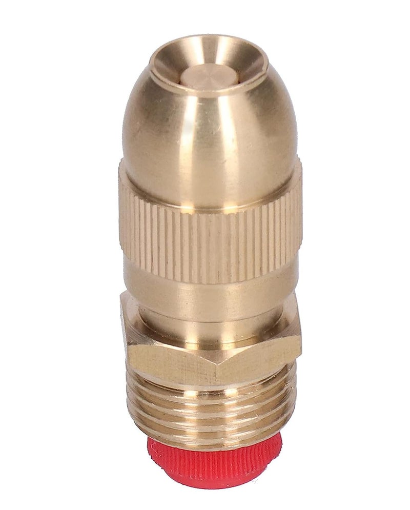 APPSTER 1pc Adjustable Brass Sprayer Mist Sprinkler Nozzle Drip Irrigation Jet Spray Misting Head 1/2" Male Thread for Watering Garden Lawn Atomizing Fogger System - Image 1