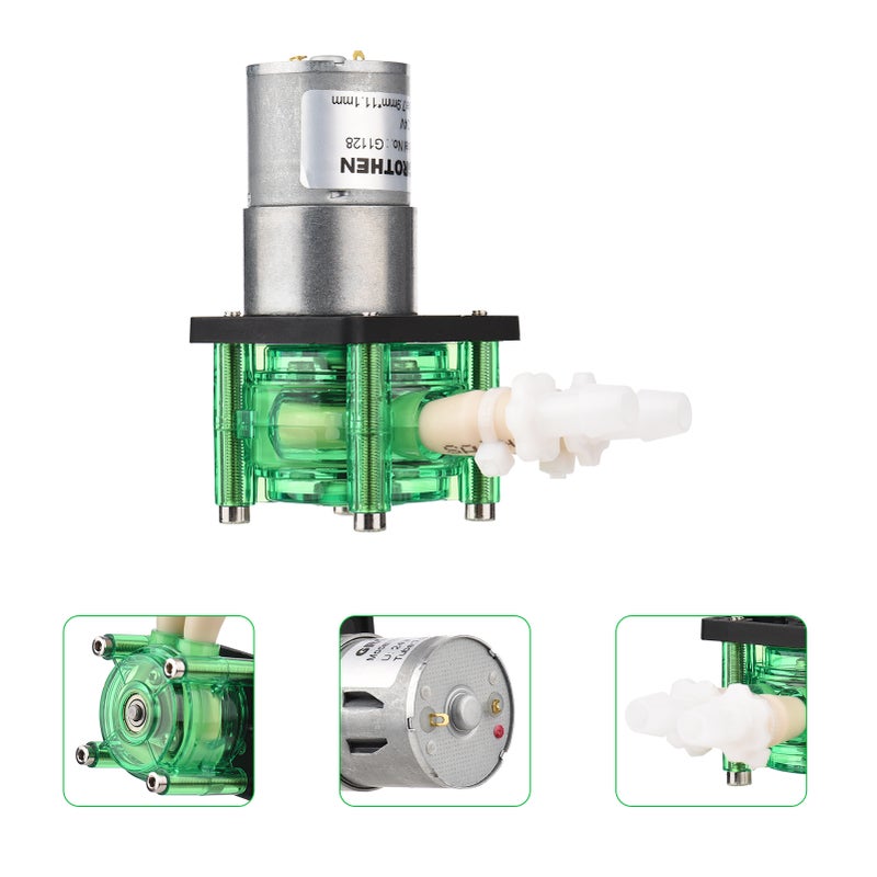 Peristaltic Pump: DC12V 1700mL/min 300 RPM - Valve-free Seal-free Self-priming Design - Vacuum Pump for Lab Experiments, Medical Research, Home Use - Image 2