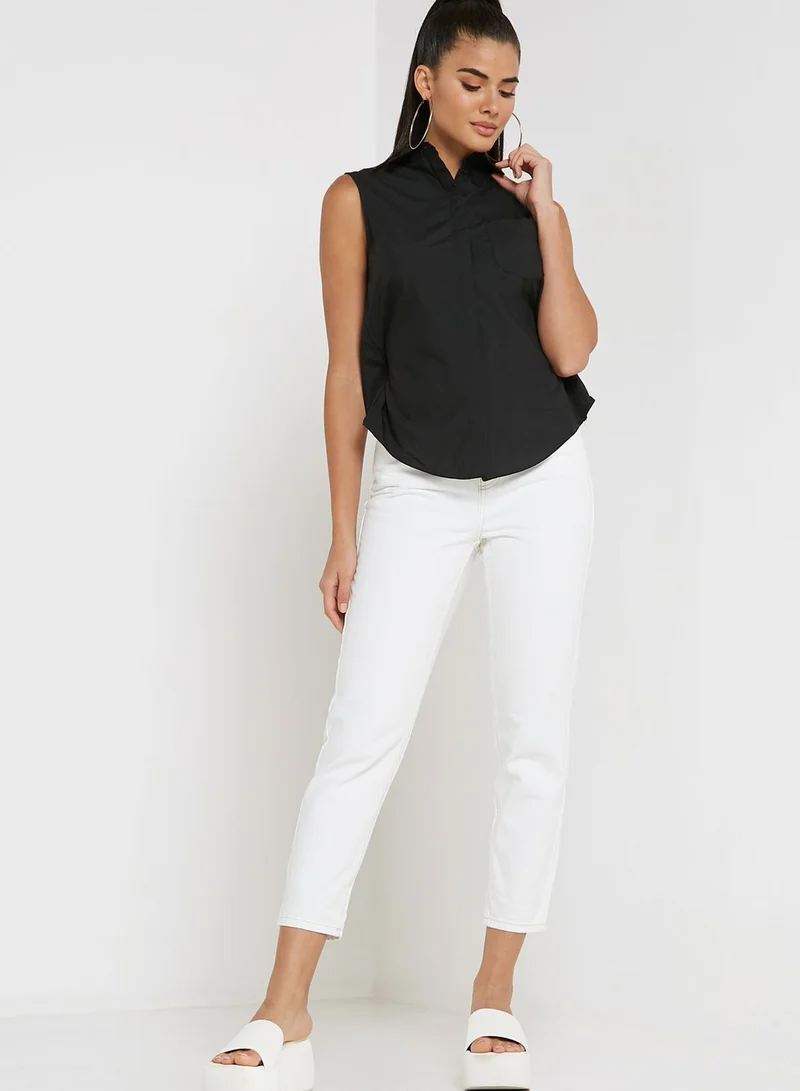 TOPSHOP High Waist Mom Jeans