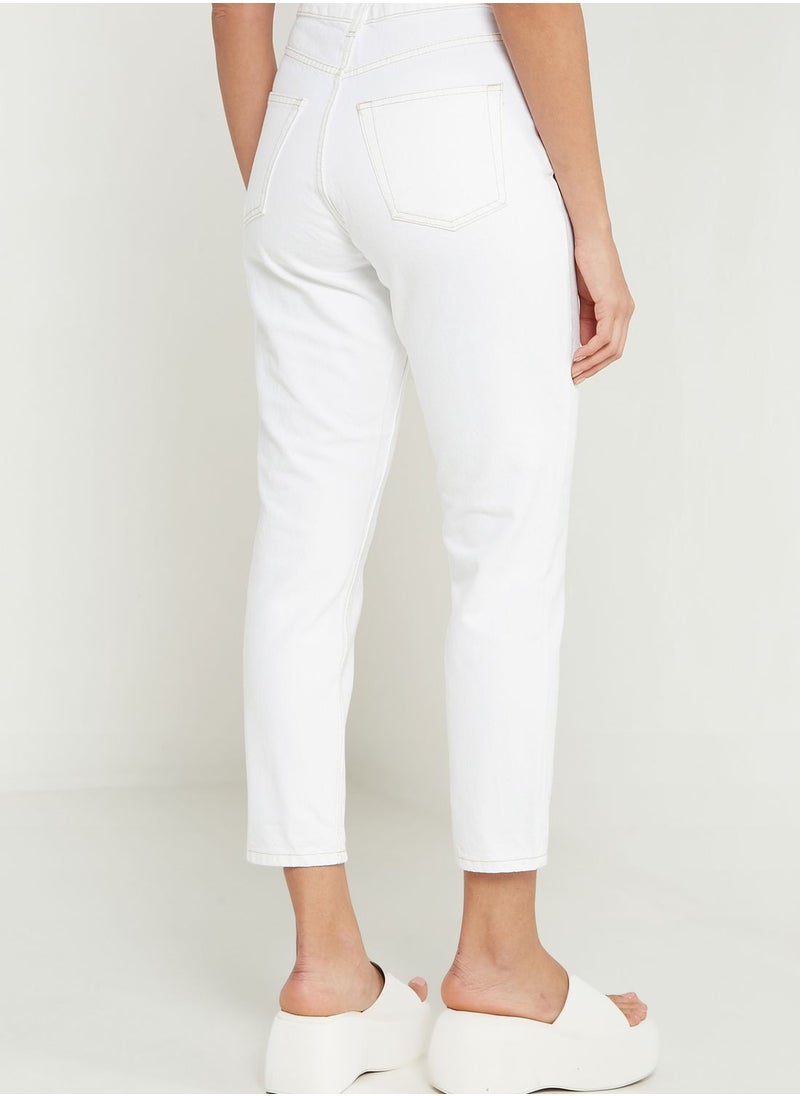 TOPSHOP - High Waist Mom Jeans - Image 1