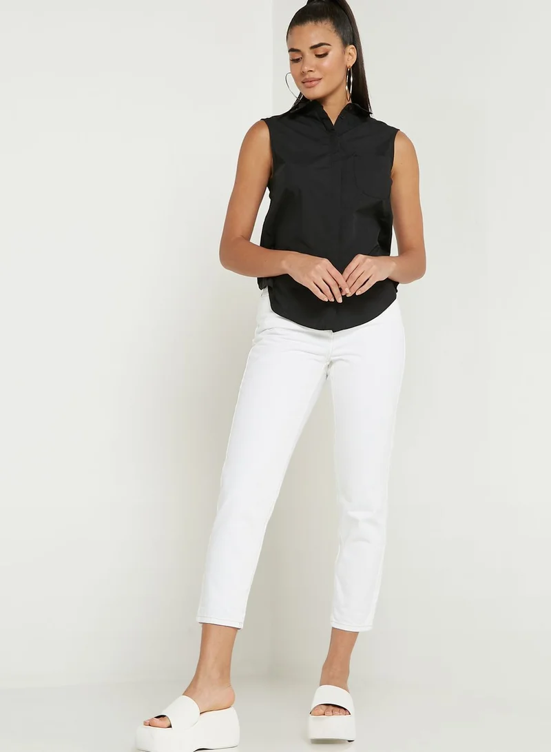 TOPSHOP High Waist Mom Jeans