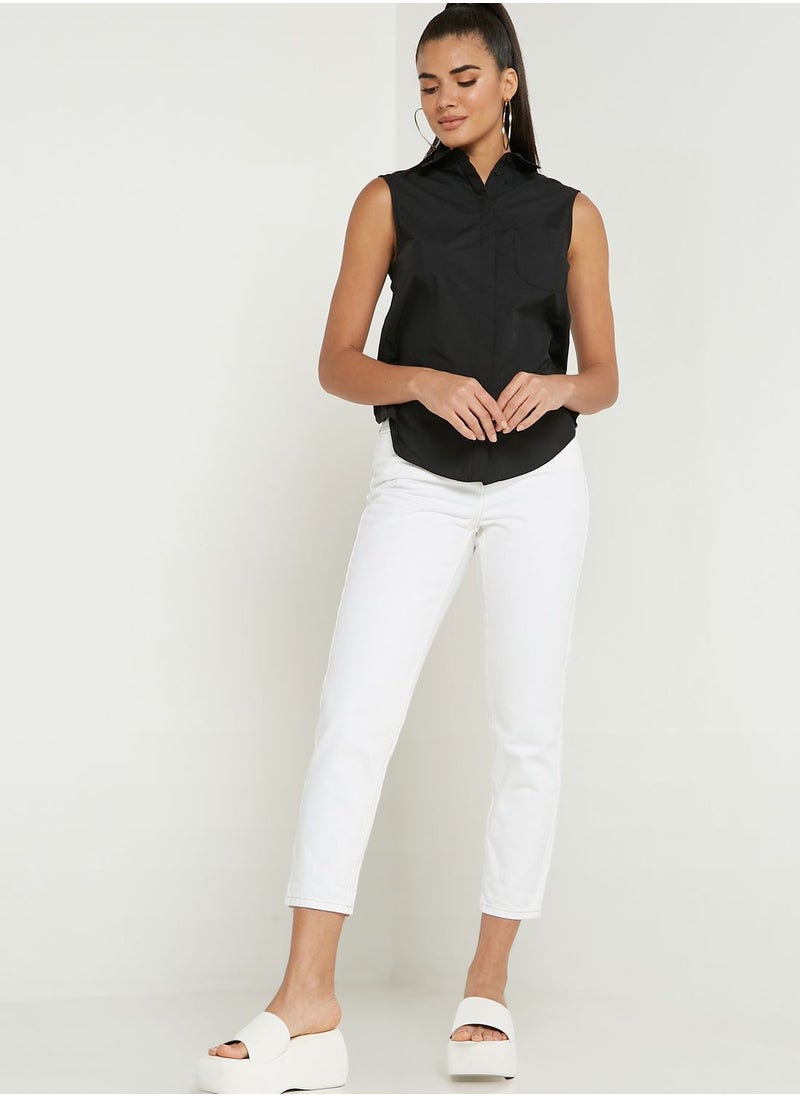 TOPSHOP - High Waist Mom Jeans - Image 1