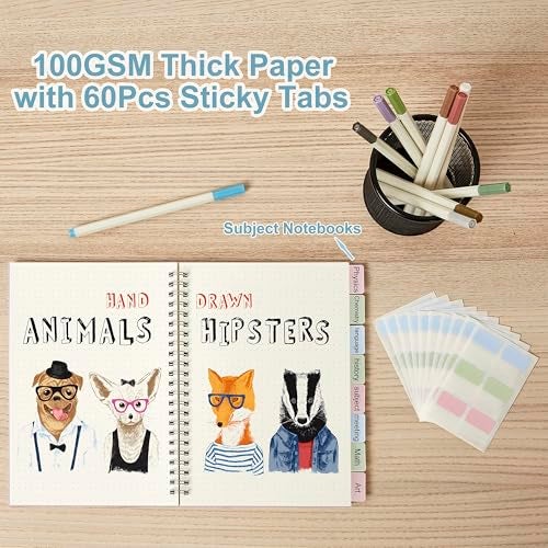MSTONAL 3 Pack Spiral Notebook, Large Dotted Notebook 8.5" x 11", 100GSM 5x5mm Dot Grid, 80 Sheets/160 Pages, Dotted Spiral Notebooks Journals for Writing, Sketch Book… - Image 4