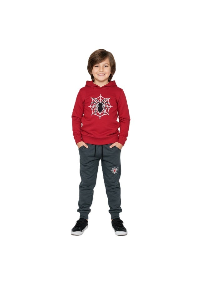 Kids' Athletic Pajamas, Hoodie and Pants Set, Comfortable Cotton for Everyday Wear