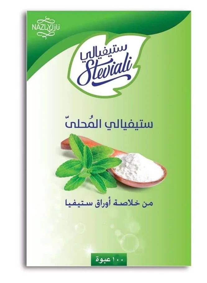 نازلي ستيفيالي المحلى من خلاصة أوراق ستيفيا - 2.5x100 جم  - Image 1