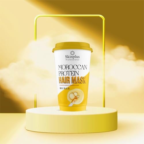 SKINPLUS Professional Lustrous Hair & Strengthens Roots Deep Repair Hair Mask 800 ML (MAROCCAN PROTEIN HAIR MASK) - Image 1