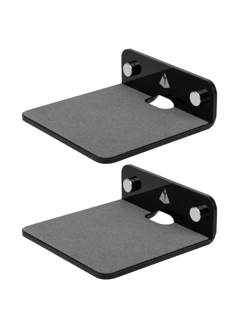 TXesign TXEsign Small Floating Shelves Speaker Shelves2 Pack 425 Small Wall Shelves Speaker Mount for Speaker Webcam Display Shelf Acrylic ShelvesBlack Small 