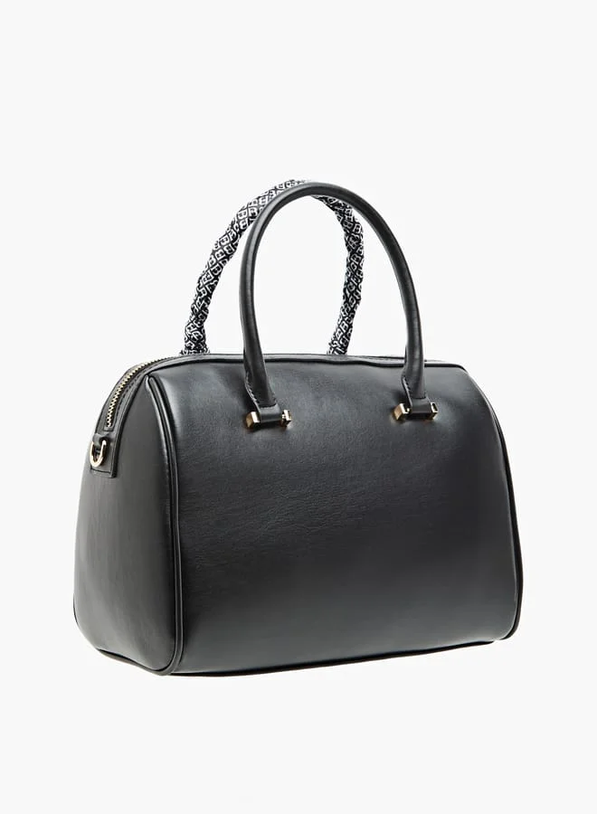 فلورا بيلا من شو إكسبرس Women Pleated Bowler Bag with Zip Closure and Adjustable Shoulder Strap
