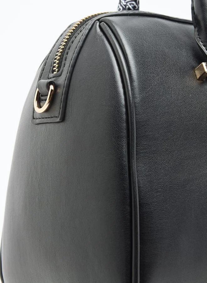 فلورا بيلا من شو إكسبرس Women Pleated Bowler Bag with Zip Closure and Adjustable Shoulder Strap