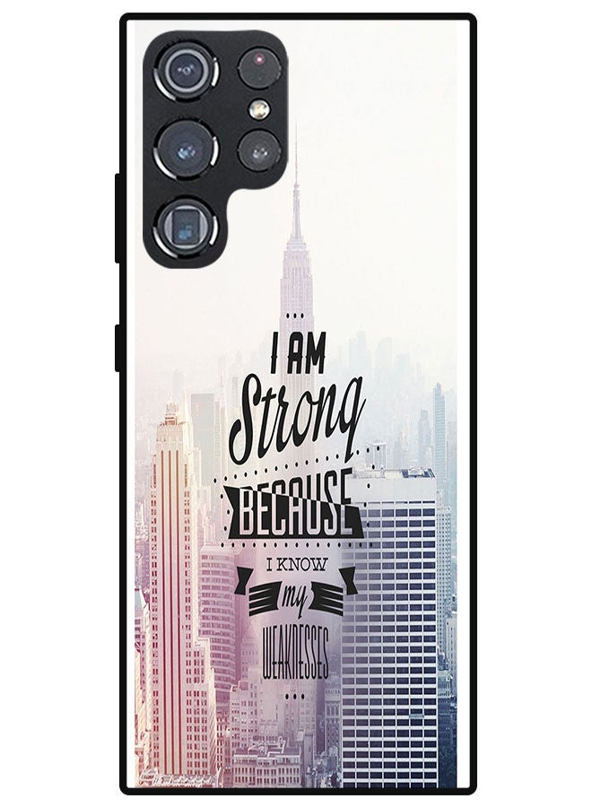 Theodor Protective Case Cover For Samsung Galaxy S22 Ultra I Am Strong - Image 1