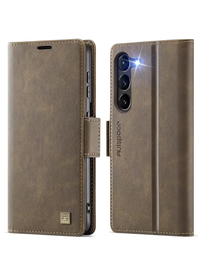 The Bros Case For Samsung Galaxy S23 5G A11 Side Buckle MagSafe Magnetic RFID Phone Leather Case