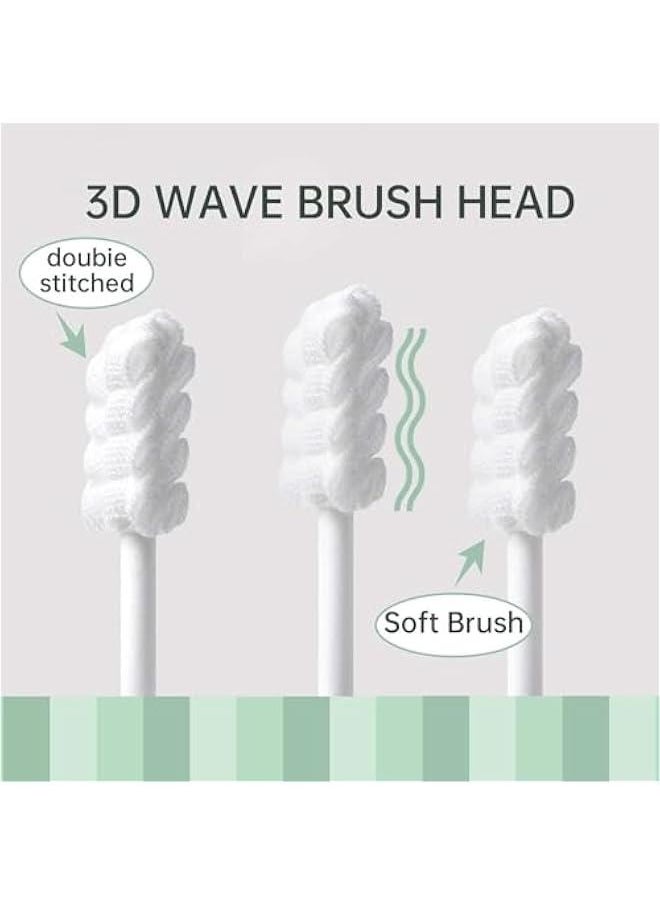 HOOKOR Baby Toothbrush, Newborn or Baby Tongue Cleaner, Disposable Baby Gum Cleaning Gauze, Oral Cleaning Care, Suitable for 0-36 Months Baby (48PCS, Pack of 1)  - Image 4