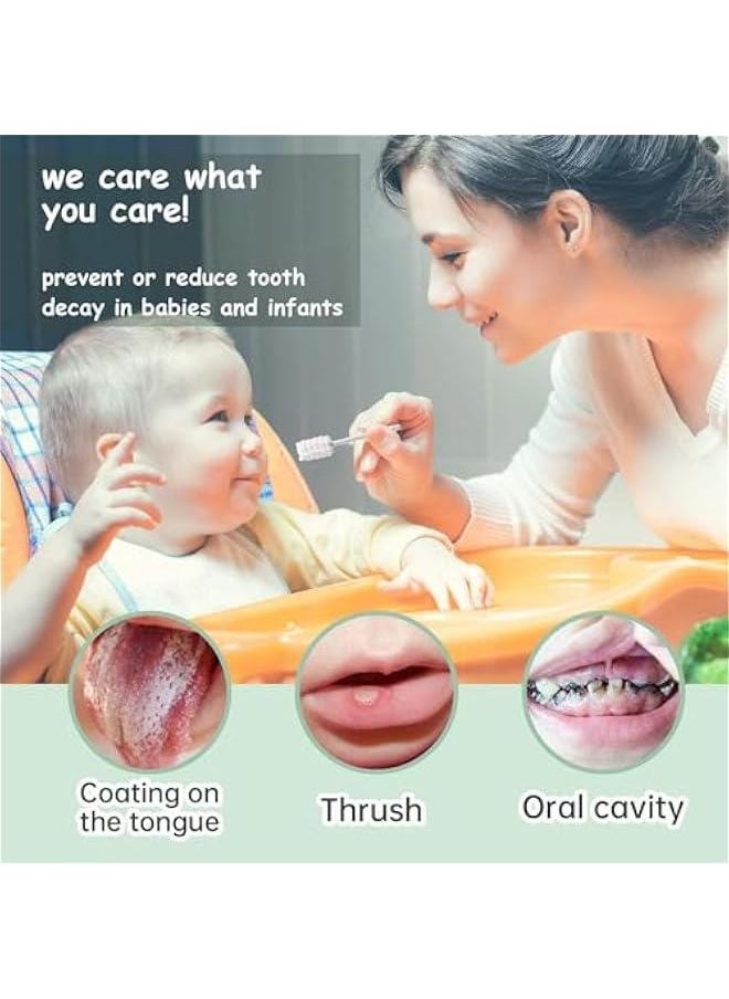 HOOKOR Baby Toothbrush, Newborn or Baby Tongue Cleaner, Disposable Baby Gum Cleaning Gauze, Oral Cleaning Care, Suitable for 0-36 Months Baby (48PCS, Pack of 1)  - Image 5