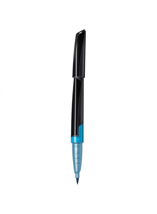 Bic BodyMark Temporary Tattoo Marker with Brush Tip, New School, Light Blue and Purple, Pack of 2 Markers - Image 4