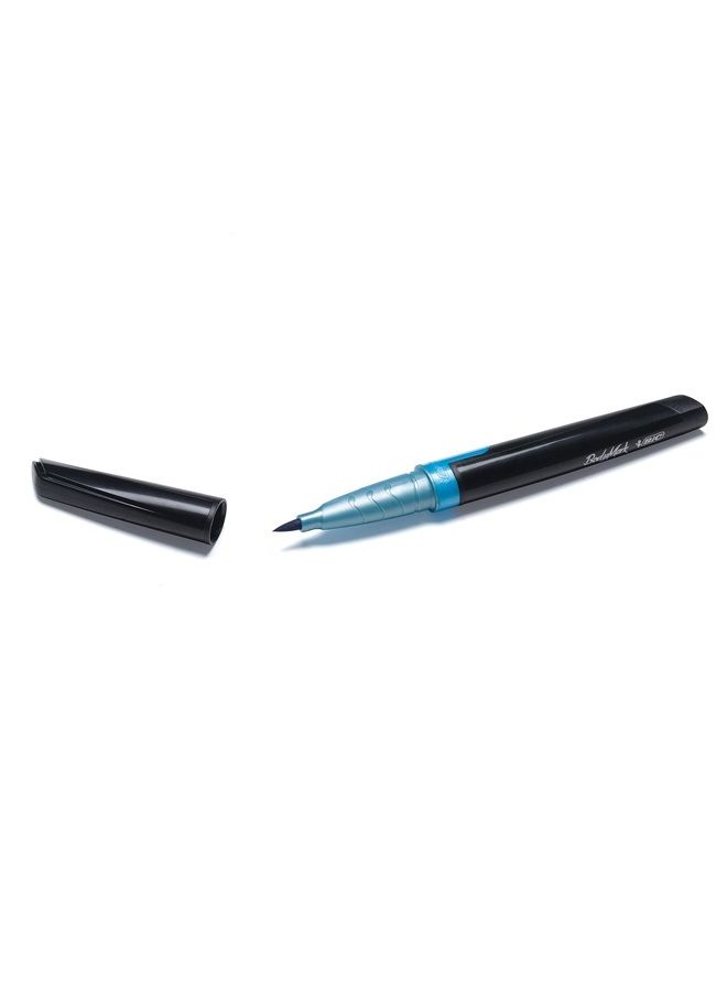 Bic BodyMark Temporary Tattoo Marker with Brush Tip, New School, Light Blue and Purple, Pack of 2 Markers - Image 2