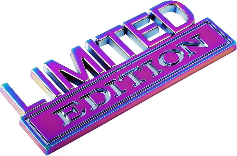 CARRUN Limited Edition Emblem Car Badge 3D Decal Sticker - Electroplated Purple - Image 2