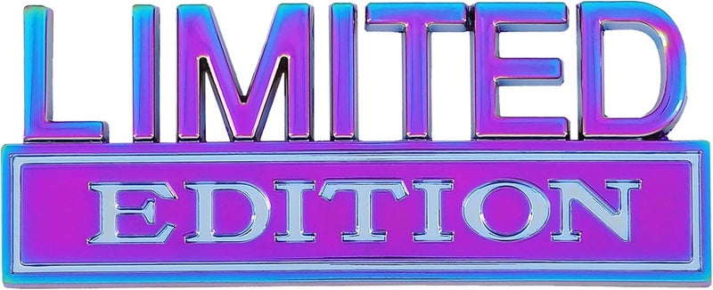 CARRUN Limited Edition Emblem Car Badge 3D Decal Sticker - Electroplated Purple - Image 1
