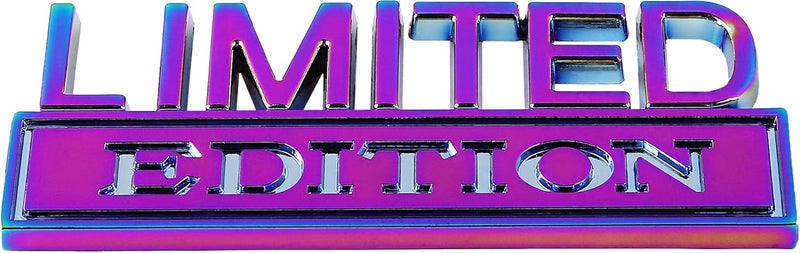 CARRUN Limited Edition Emblem Car Badge 3D Decal Sticker - Electroplated Purple - Image 3