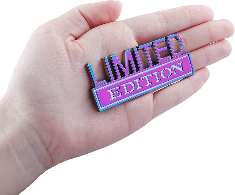 CARRUN Limited Edition Emblem Car Badge 3D Decal Sticker - Electroplated Purple - Image 5