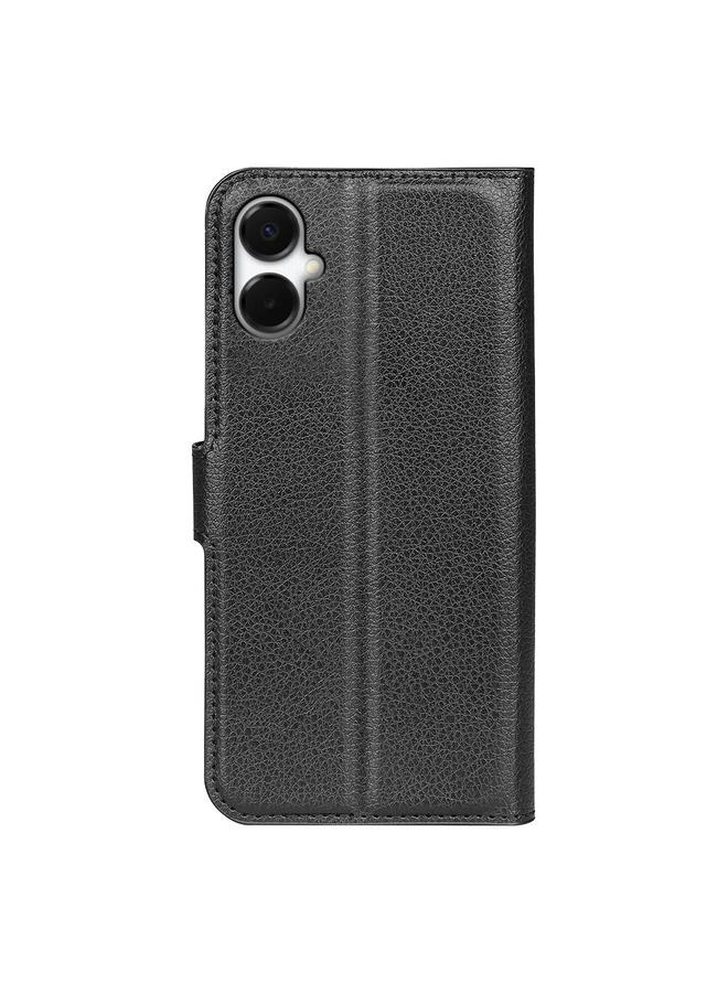 S-TOP Case For Samsung Galaxy A06 5G Litchi Texture Horizontal Flip Leather Phone Case with Holder - Image 3