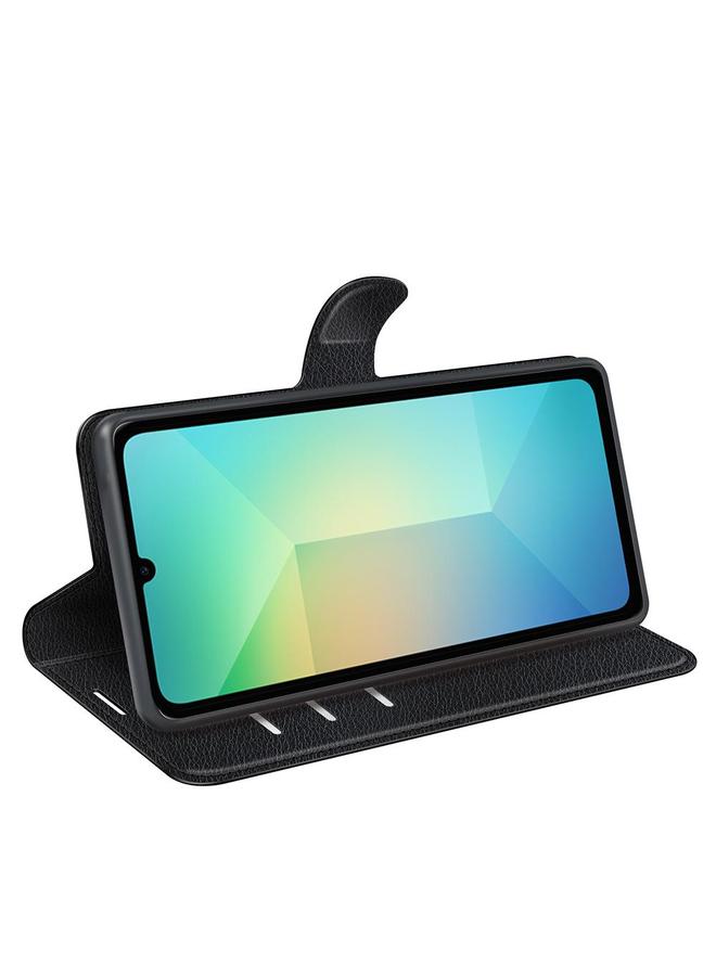 S-TOP Case For Samsung Galaxy A06 5G Litchi Texture Horizontal Flip Leather Phone Case with Holder - Image 5