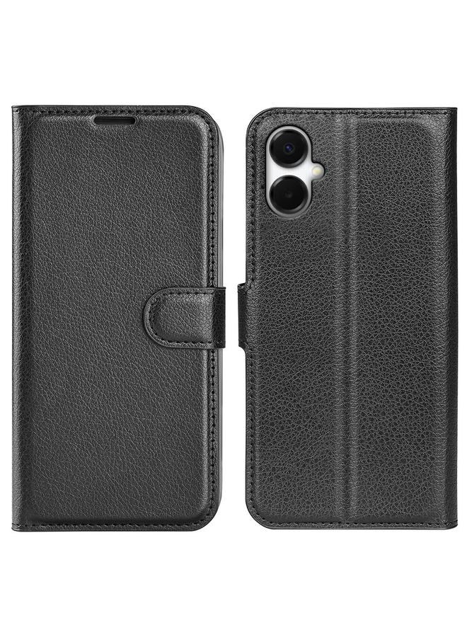 S-TOP Case For Samsung Galaxy A06 5G Litchi Texture Horizontal Flip Leather Phone Case with Holder - Image 1