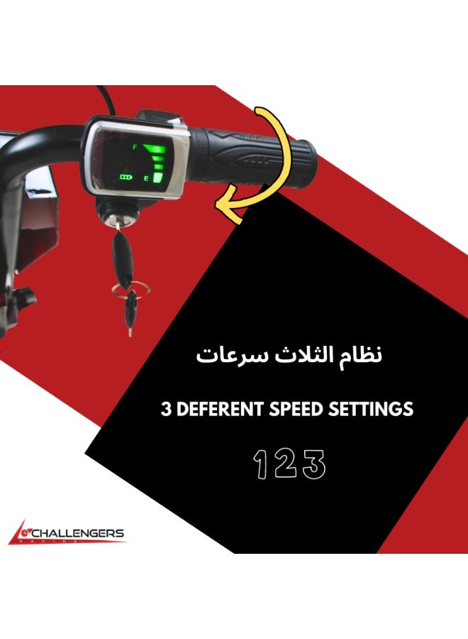 Challenger 36V big Drift Scooter with Helmet and Protective Gear - Image 5