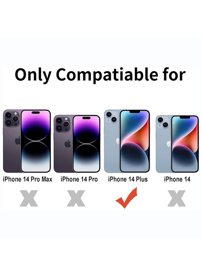 O Ozone Clear Hard Back Compatible With iPhone 14 Plus | Transparent Shockproof Protective Cover | Slim Hybrid PC + TPU Phone Case | Anti-Yellow, Scratch Resistant - Image 2