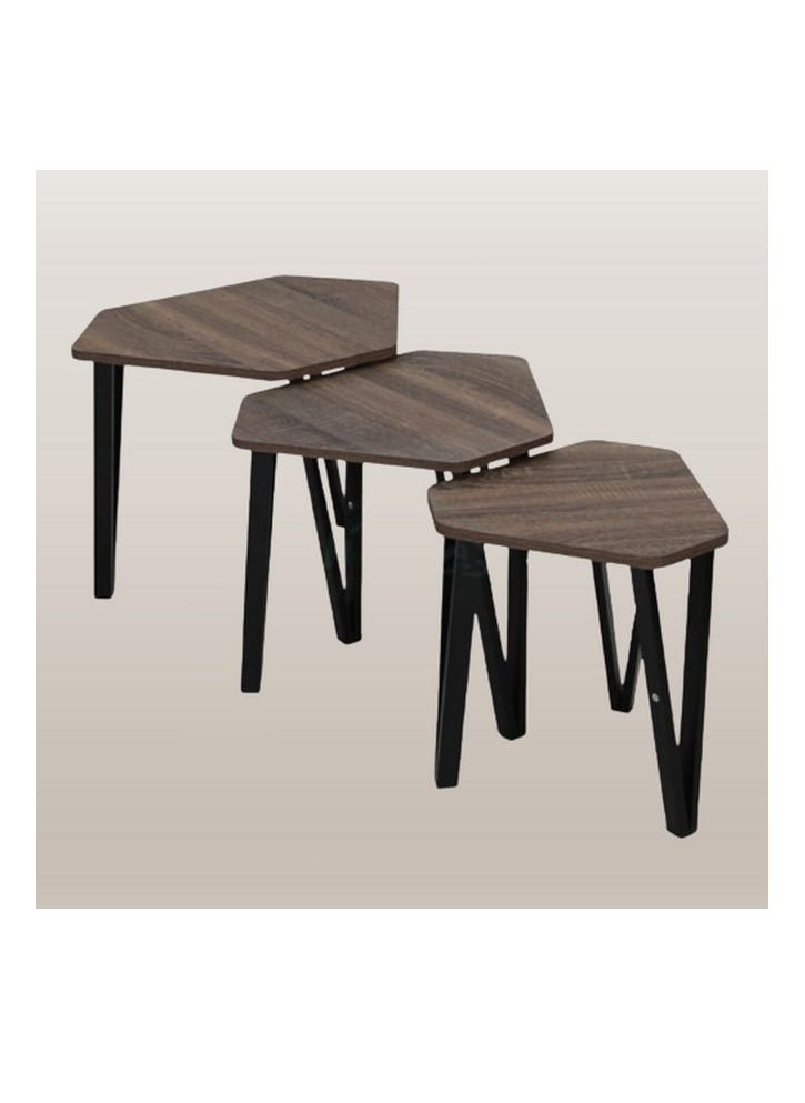 برايفت هاوس طقم 3 طاولات خدمة  - Image 1