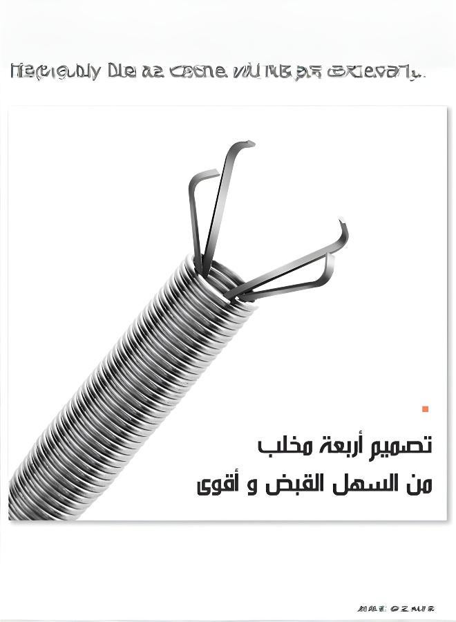 منظف مجاري مرن بـ 4 مخالب خطافية ومزيل سدادات الشعر - Image 5
