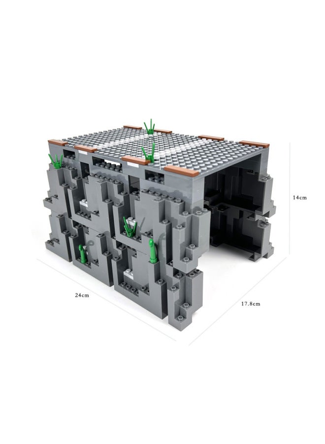 Yutong Building Blocks MOC Street View Building Train Cave City Train Track Perimeter Decoration DIY Assembled Model-Color:Train Hole Type A (353g + Paper Instructions) - Image 1