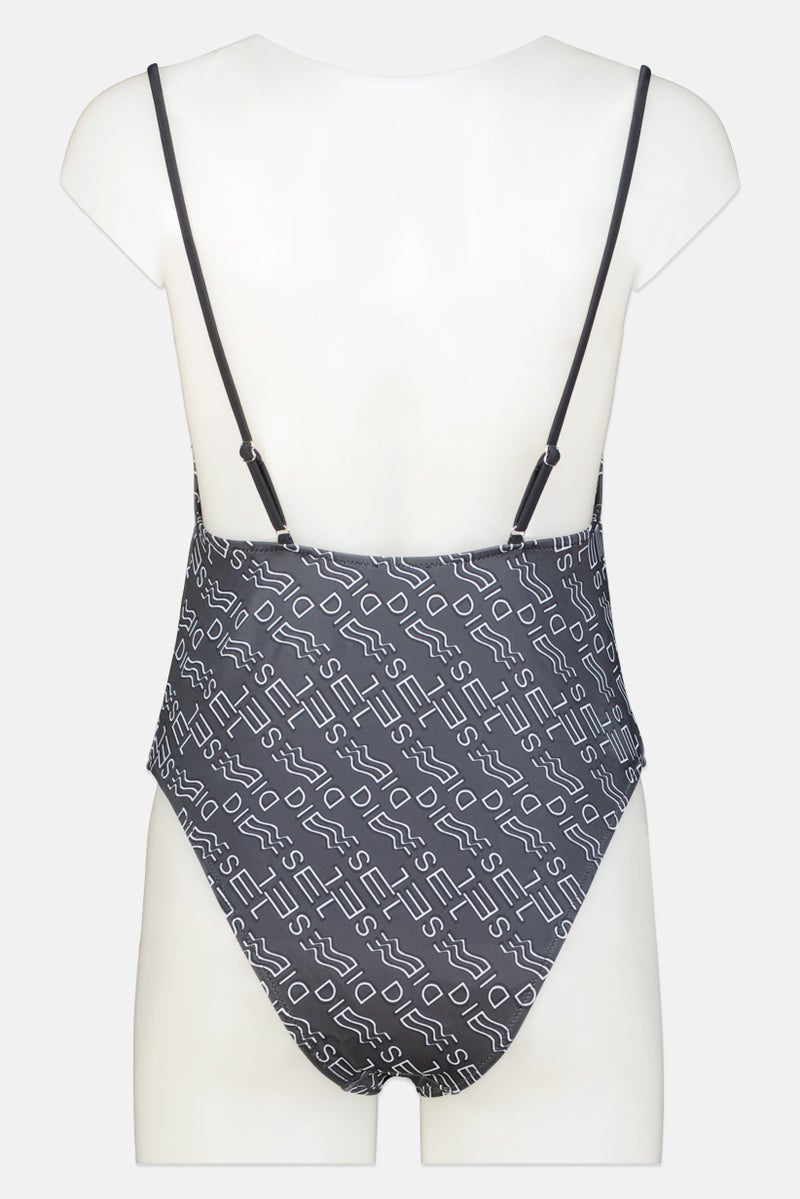 DIESEL Women Allover Print One Piece, Multicolor - Image 3