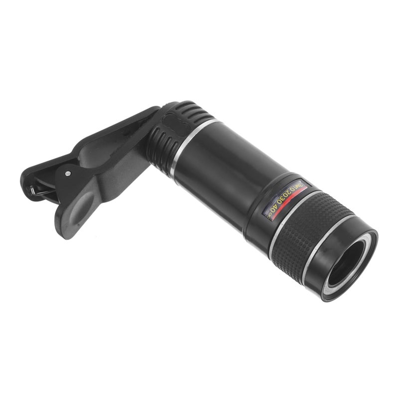 Universal 20X Telephoto Lens For Smartphones High Clarity Monocular Photography Black - Image 2