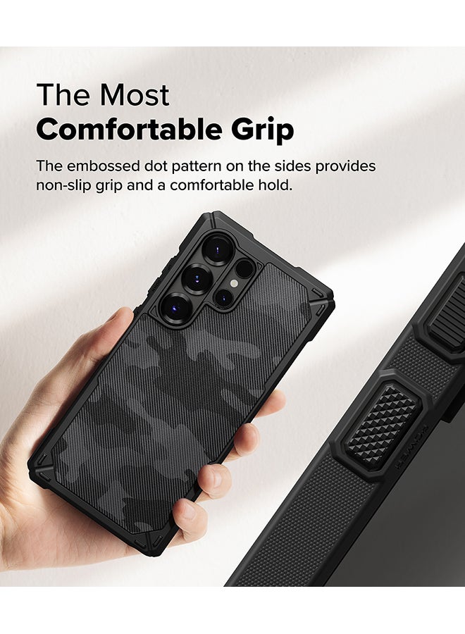 Ringke Rugged Gear For Samsung S25 Ultra Case Cover (2025), For MagSafe, Shockproof Phone Bumper Cover for Galaxy S25 Ultra - Camo Black - Image 3