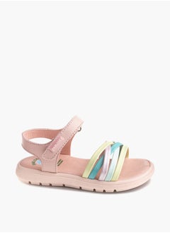Pablosky Girls Strap Sandals With Hook And Loop Closure  - Image 2