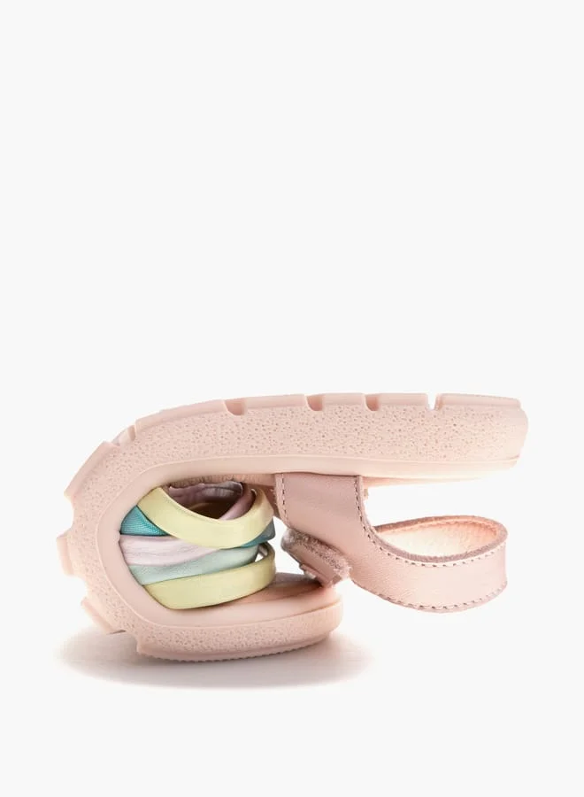 Pablosky Girls Strap Sandals With Hook And Loop Closure