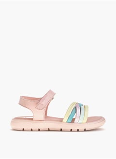 Pablosky Girls Strap Sandals With Hook And Loop Closure  - Image 1