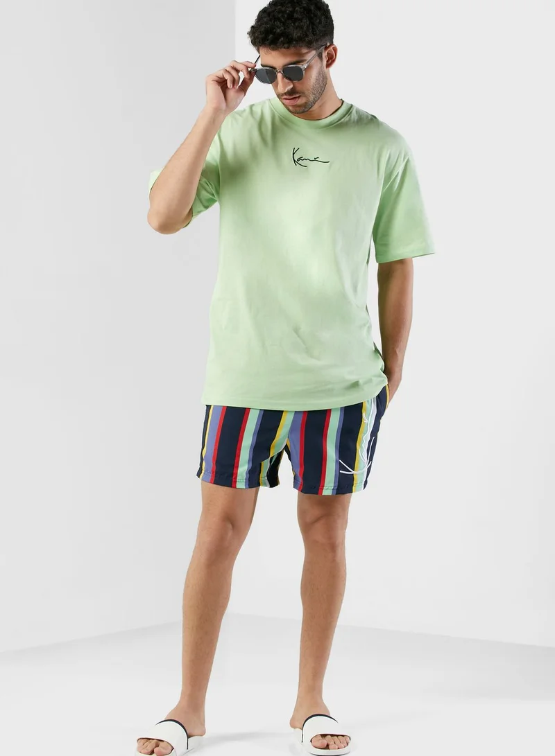Karl Kani Signature Stripe Board Shorts