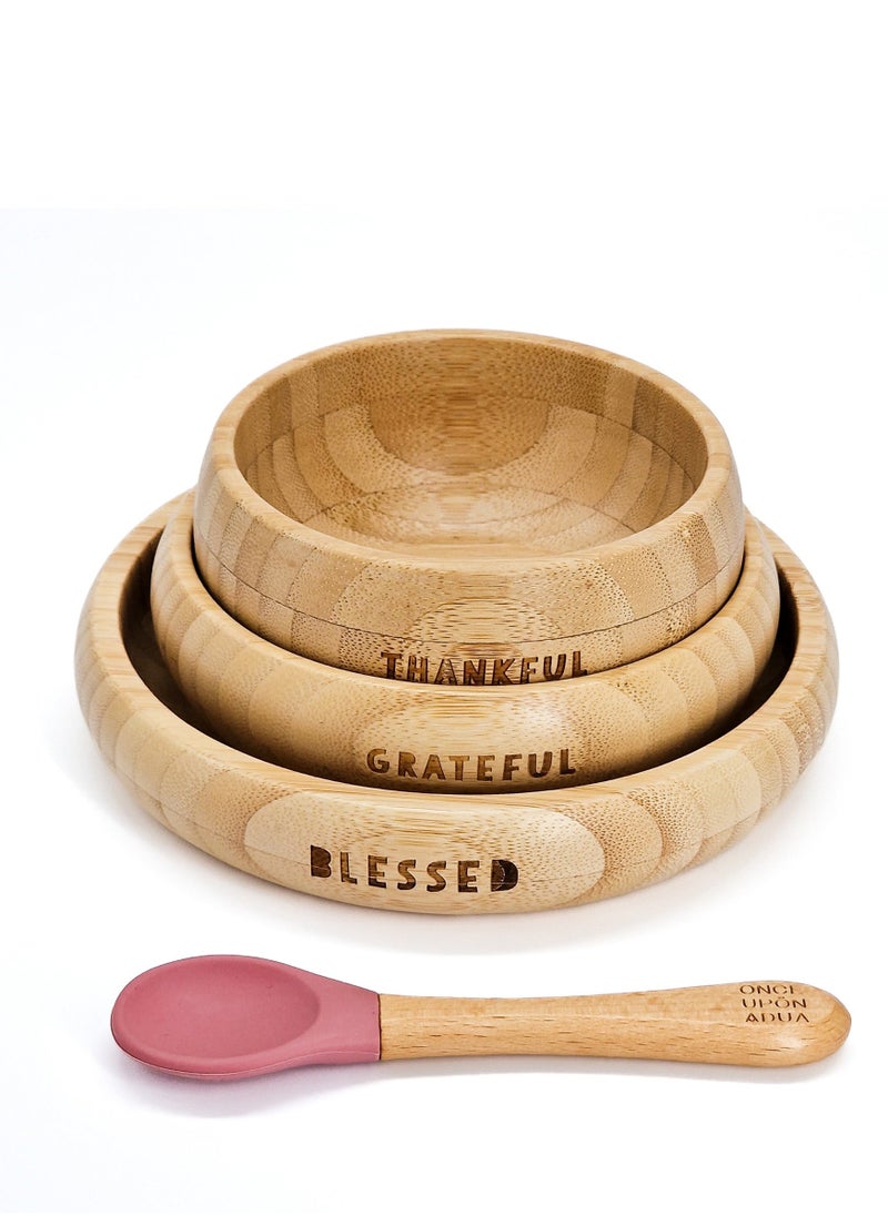 ONCE UPON A DUA My First Breakfast Set (4pc Bamboo Set) - Image 4