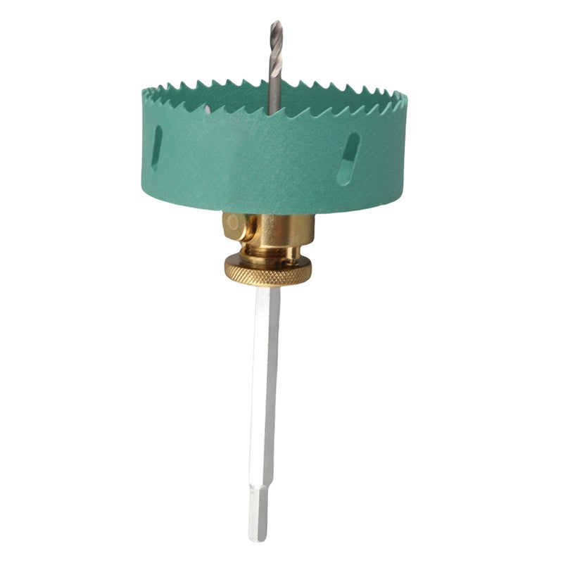 Quick Release Hole Opener 7.5mm Hex Shank Downlight Hole Saw Drill Bit with 125mm Dust Cover for Gypsum Board Ceiling 110mm - Image 2