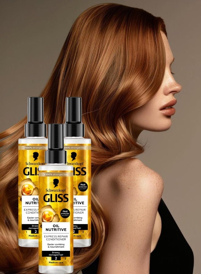 Gliss 3 Pieces Gliss Erc Oil Nutritive 200ML - Image 1